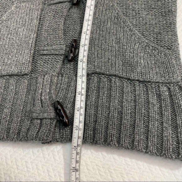 VERO MODA Grey Hooded Cardigan Toggle Closure🌸 - Picture 6 of 9